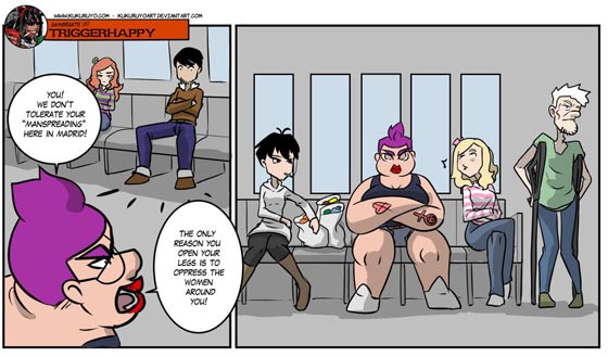 مدريد تحظر على الرجال الجلوس منفرجي الساقين في المواصلات العامة صورة رقم 8