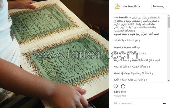 شريهان تكشف عن صورة نادرة لابنتها 