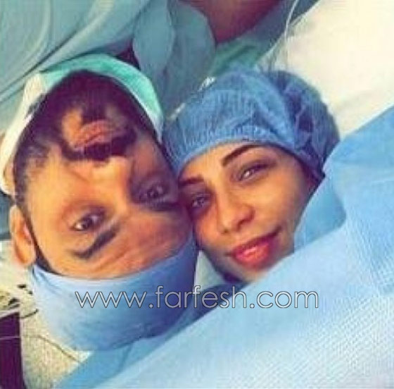 الصور الأولى لدنيا بطمة بعد ولادة طفلتها غزل  صورة رقم 1