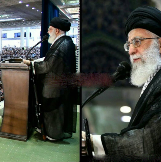 بندقية قناص بجانب المرشد الأعلى خامنئي! صورة رقم 5