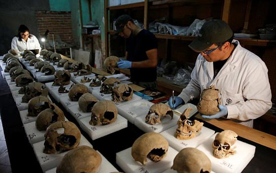 العثور على برج من الجماجم البشرية في المكسيك يحير العلماء صورة رقم 7