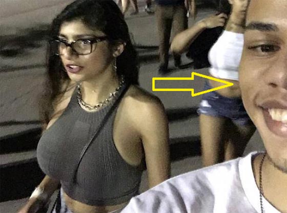 حاول اتقاط سيلفي مع نجمة الافلام الاباحية ميا خليفة فتلقى لكمة بالوجه! صورة رقم 1