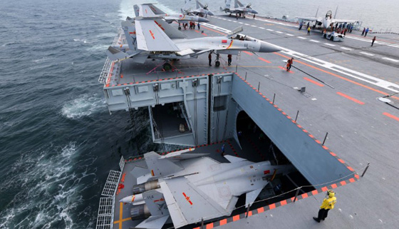 نظرة نادرة داخل حاملة الطائرات البحرية الصينية.. فيديو صورة رقم 4