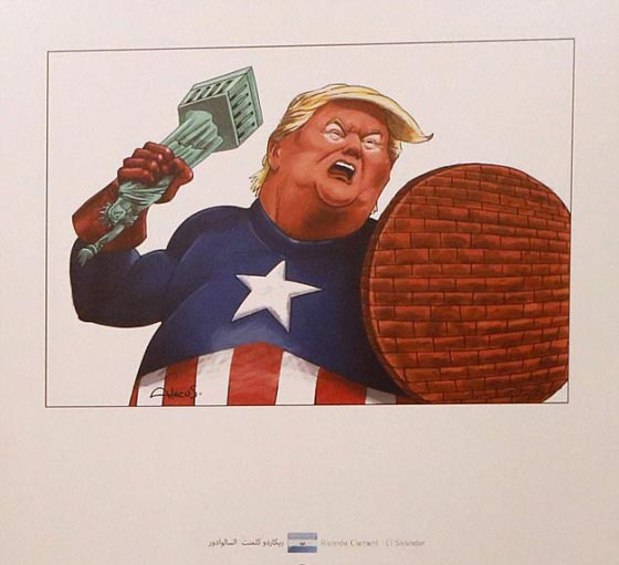 معرض كاريكاتير للسخرية من ترامب..  طفل يلعب في البيت الأبيض!  صورة رقم 4