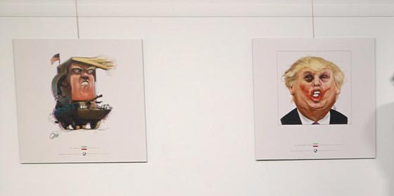 معرض كاريكاتير للسخرية من ترامب..  طفل يلعب في البيت الأبيض!  صورة رقم 5