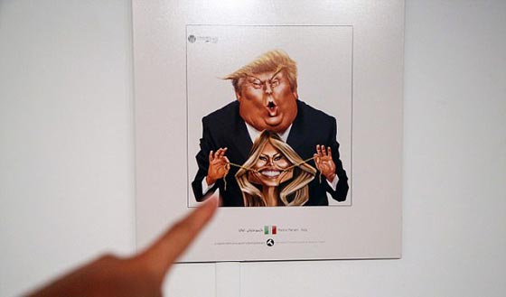 معرض كاريكاتير للسخرية من ترامب..  طفل يلعب في البيت الأبيض!  صورة رقم 13