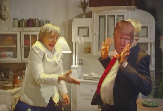  فيديو انجيلا ميركل في عرض ساخر ببدلة رقص شرقي ومع الزومبي! صورة رقم 2