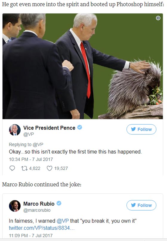 نائب ترامب لا يأبه بلافتة ممنوع اللمس في مركز ناسا صورة رقم 4