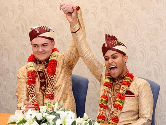  فيديو وصور أول زواج مثلي مسلم في بريطانيا! العائلة رفضت الحضور  صورة رقم 3