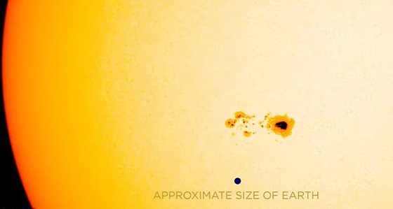 بالفيديو.. بقعة شمسية عملاقة تهدد الاتصالات على الأرض صورة رقم 1