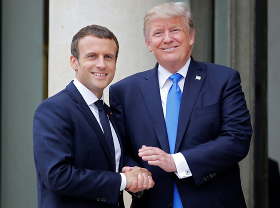 ترامب عن ماكرون: شخص قوي وذكي ويحب ان يمسك يدي!! صورة رقم 17