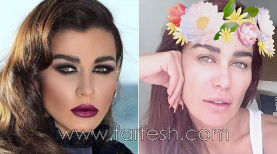 نجمات عربيات قبل وبعد مساحيق التجميل.. تكاد لا تعرفهن! صورة رقم 8