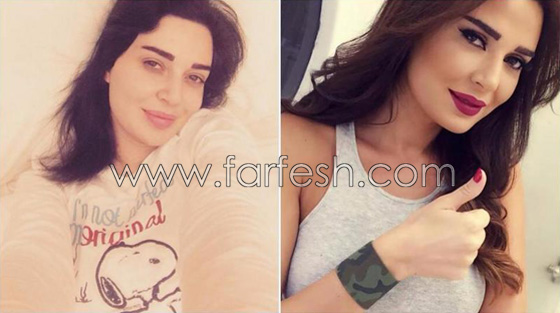 نجمات عربيات قبل وبعد مساحيق التجميل.. تكاد لا تعرفهن! صورة رقم 1