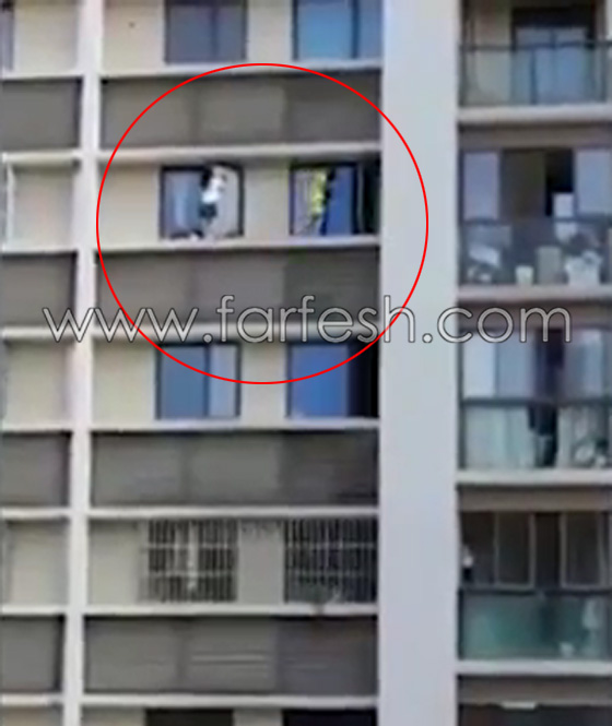فيديو يحبس الانفاس لطفلين يلعبان على حافة ضيقة لنافذة منزلهم في الطابق الـ 11 صورة رقم 6