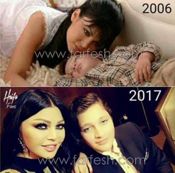 شاهد طفل (بوس الواوا) مع هيفاء وهبي بعد مرور 11 عاما.. هل تغيرت هيفاء؟ صورة رقم 1