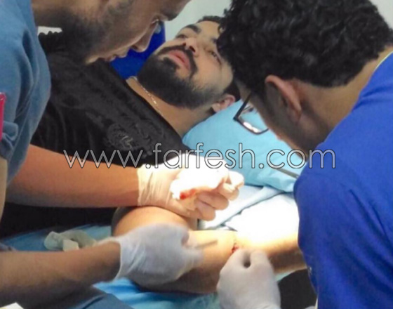 صور مينا عطا نجم ستار اكاديمي في المستشفى بسبب جرح عميق في ذراعه صورة رقم 2