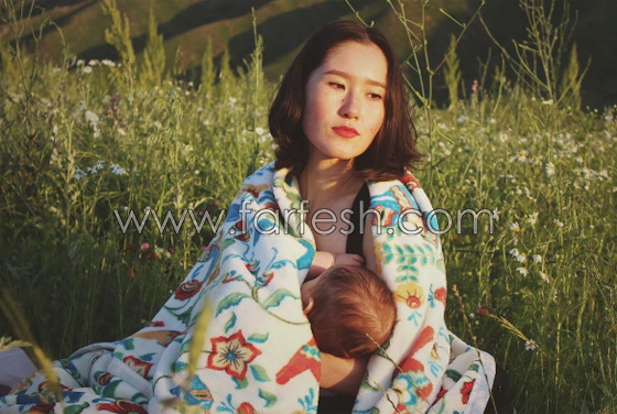 صورة لابنة الرئيس القيرغيزي وهي ترضع طفلها شبه منزوعة تشعل جدلا! صورة رقم 2