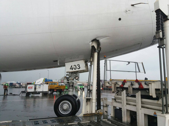 هبوط اعجازي لطائرة تركية بعد تحطم واجهتها بصخور ثلجية.. فيديو صورة رقم 3