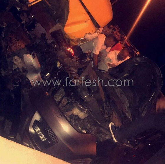 صور وفيديو: نجاة ملحم زين من حادث مروع بعد اصطدامه بشاحنة عكس السير! صورة رقم 11