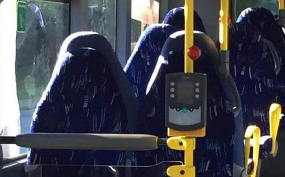 موجة من السخرية  في النرويج على حملة ضد مقاعد سوداء ظنًا أنها نساء مبرقعات صورة رقم 6