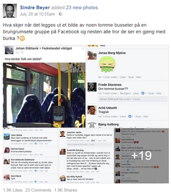 موجة من السخرية  في النرويج على حملة ضد مقاعد سوداء ظنًا أنها نساء مبرقعات صورة رقم 4