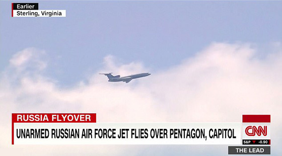 طائرة استطلاع روسية تحلق فوق البنتاغون ومقر وكالة الـ CIA.. فيديو صورة رقم 1
