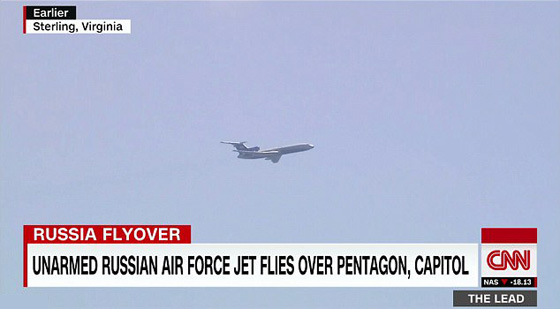 طائرة استطلاع روسية تحلق فوق البنتاغون ومقر وكالة الـ CIA.. فيديو صورة رقم 3
