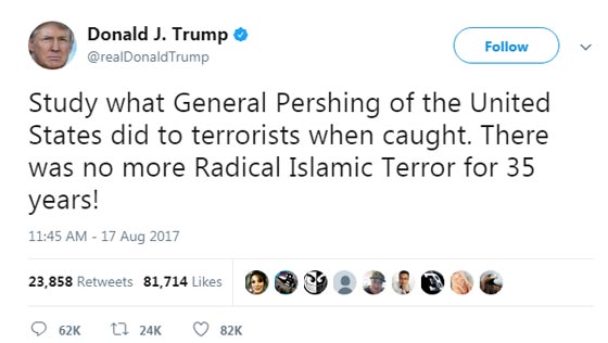 ترامب يؤيد إعدام مسلمين جماعيا برصاص مغمس بدم الخنزير! صورة رقم 2