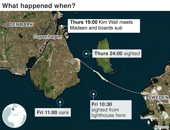 مخترع غواصة يلقى جثة صحافية في البحر بعد حادث وقع على متنها صورة رقم 8
