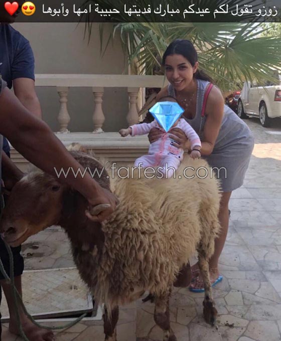 صور فنانين مع خروف العيد منهم محمد رمضان، الراقصة دينا والشحرورة صورة رقم 3