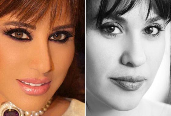  صور فنانات عربيات تشبهن نجمات عالميات بدرجة غريبة غير متوقعة!!   صورة رقم 11