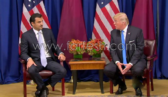 موقف مربك بين دونالد ترامب وتميم بن حمد .. فيديو صورة رقم 1