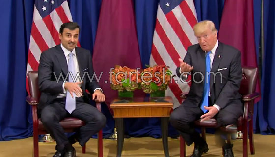 موقف مربك بين دونالد ترامب وتميم بن حمد .. فيديو صورة رقم 4