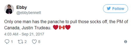 مزحة الجوارب.. جاستن ترودو يرتدي جوارب مضحكة لشخصية تشوباكا في مؤتمر عالمي صورة رقم 4