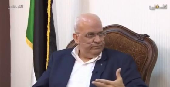 فيديو مؤلم.. صائب عريقات متصل بجهاز تنفس ولا يقوى على المشي! صورة رقم 1