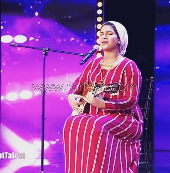 نجمة عرب غوت تالنت المغربية إيمان الشميطي تغني للهضبة وتحدث ضجة كبيرة صورة رقم 7