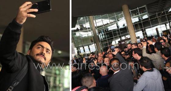 بالفيديو تامر حسني ينسحب من حفله في عمان بعد شجار وفوضى ومحاولة اعتداء صورة رقم 9