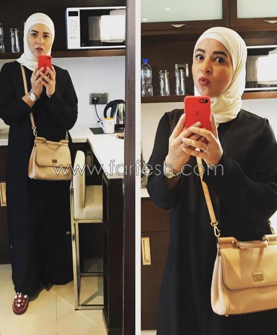  صور ايمي سمير غانم بالحجاب والعباءة.. هل اعتزلت الفن؟ صورة رقم 1