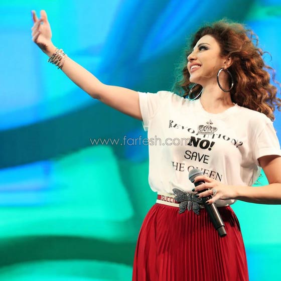 فيديو ميريام فارس تتحدى معجبة سعودية وتتعلم منها رقصة خليجية صورة رقم 9