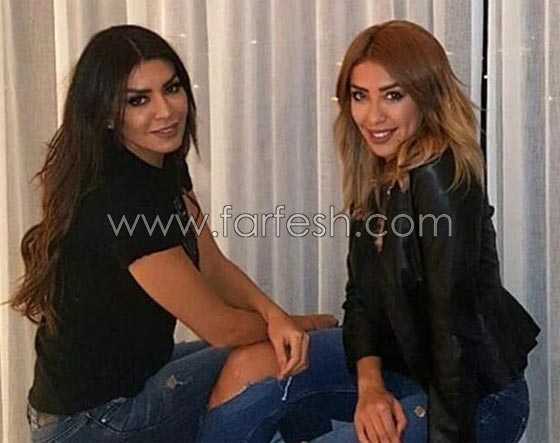 صور امل بشوشة وشقيقتها.. يصعب التفريق بينهم من شدة الشبه صورة رقم 1