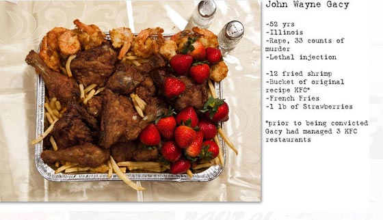 بالصور.. الوجبات الأخيرة للمحكومين بالإعدام حسب طلبهم صورة رقم 11 بالصور.. الوجبات الأخيرة للمحكومين بالإعدام حسب طلبهم صورة رقم 11