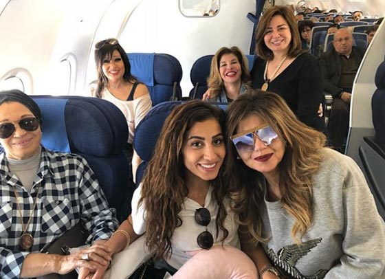  بالصور وفد من الفنانات المصريات يسافر إلى لبنان  صورة رقم 1