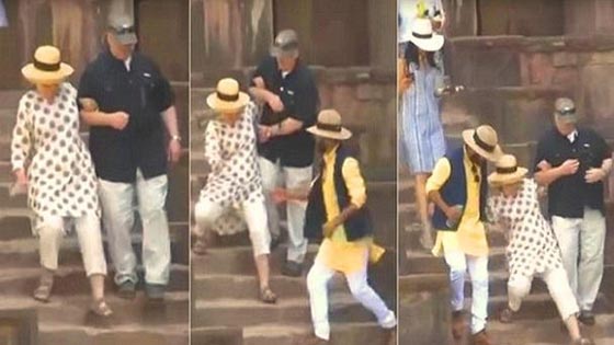 بالفيديو.. هيلاري كلينتون تنزلق على سلم طويل خلال زيارتها للهند صورة رقم 1 بالفيديو.. هيلاري كلينتون تنزلق على سلم طويل خلال زيارتها للهند صورة رقم 1