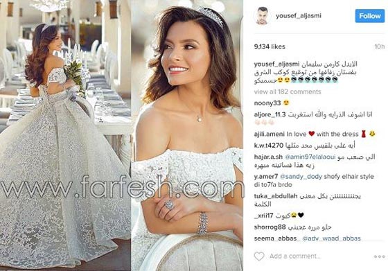 بالصور والفيديو: فساتين زفاف نجمات كلّفت الملايين!  أحدها مرصع بالماس الحقيقي! صورة رقم 3