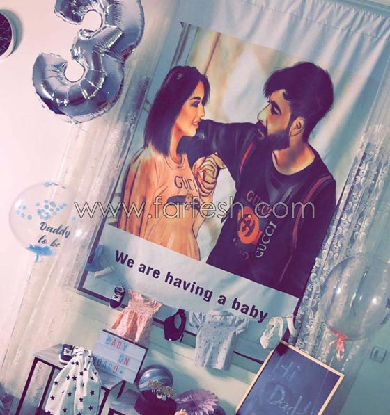 الفنانة فرح الهادي تفاجئ زوجها بفيديو طريف وتعلمه أنها حامل صورة رقم 1