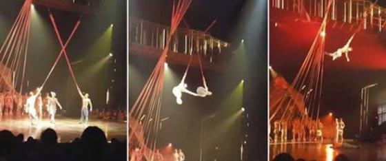 فيديو مؤلم: نهاية مفجعة للاعب في سيرك شهير أمام الجمهور صورة رقم 1 فيديو مؤلم: نهاية مفجعة للاعب في سيرك شهير أمام الجمهور صورة رقم 1