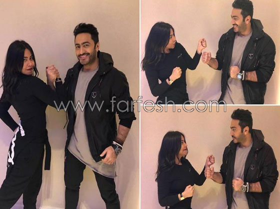 بالصور: تامر حسني مع شيرين عبد الوهاب في عمل جديد مشترك صورة رقم 1