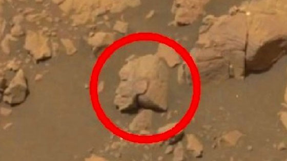 بالفيديو والصور.. العثور على صخرة في المريخ كأنها تمثال فرعوني صورة رقم 3