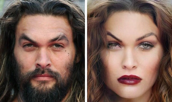 23 صور طريفة: تخيّل مشاهير العالم وقد تحوّلوا من رجال إلى نساء! (2) صورة رقم 6