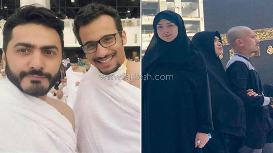 صور وفيديو لمشاهير الفنانين والاعلاميين يؤدون عمرة شهر رمضان صورة رقم 2